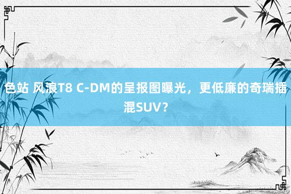 色站 风浪T8 C-DM的呈报图曝光，更低廉的奇瑞插混SUV？
