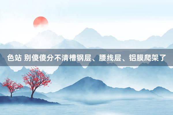 色站 别傻傻分不清槽钢层、腰线层、铝膜爬架了