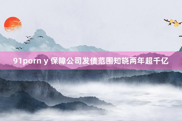91porn y 保障公司发债范围知晓两年超千亿