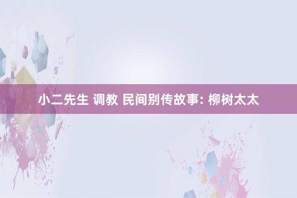 小二先生 调教 民间别传故事: 柳树太太