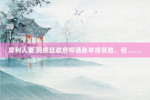 犀利人妻 阿根廷政府抑通胀举措获胜，但……