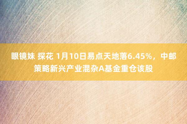 眼镜妹 探花 1月10日易点天地落6.45%，中邮策略新兴产业混杂A基金重仓该股