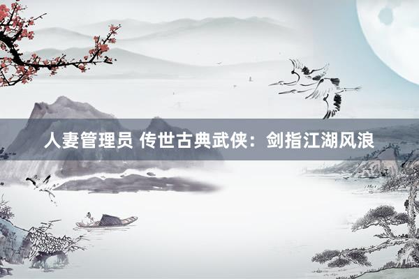 人妻管理员 传世古典武侠：剑指江湖风浪