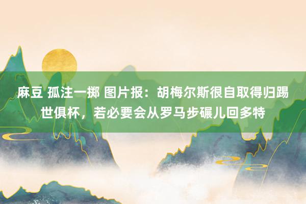 麻豆 孤注一掷 图片报：胡梅尔斯很自取得归踢世俱杯，若必要会从罗马步碾儿回多特