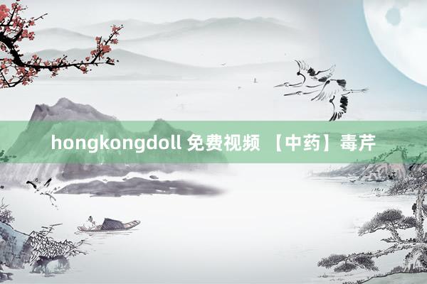 hongkongdoll 免费视频 【中药】毒芹