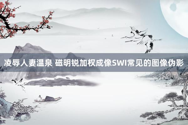 凌辱人妻温泉 磁明锐加权成像SWI常见的图像伪影