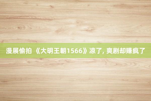 漫展偷拍 《大明王朝1566》凉了， 爽剧却赚疯了
